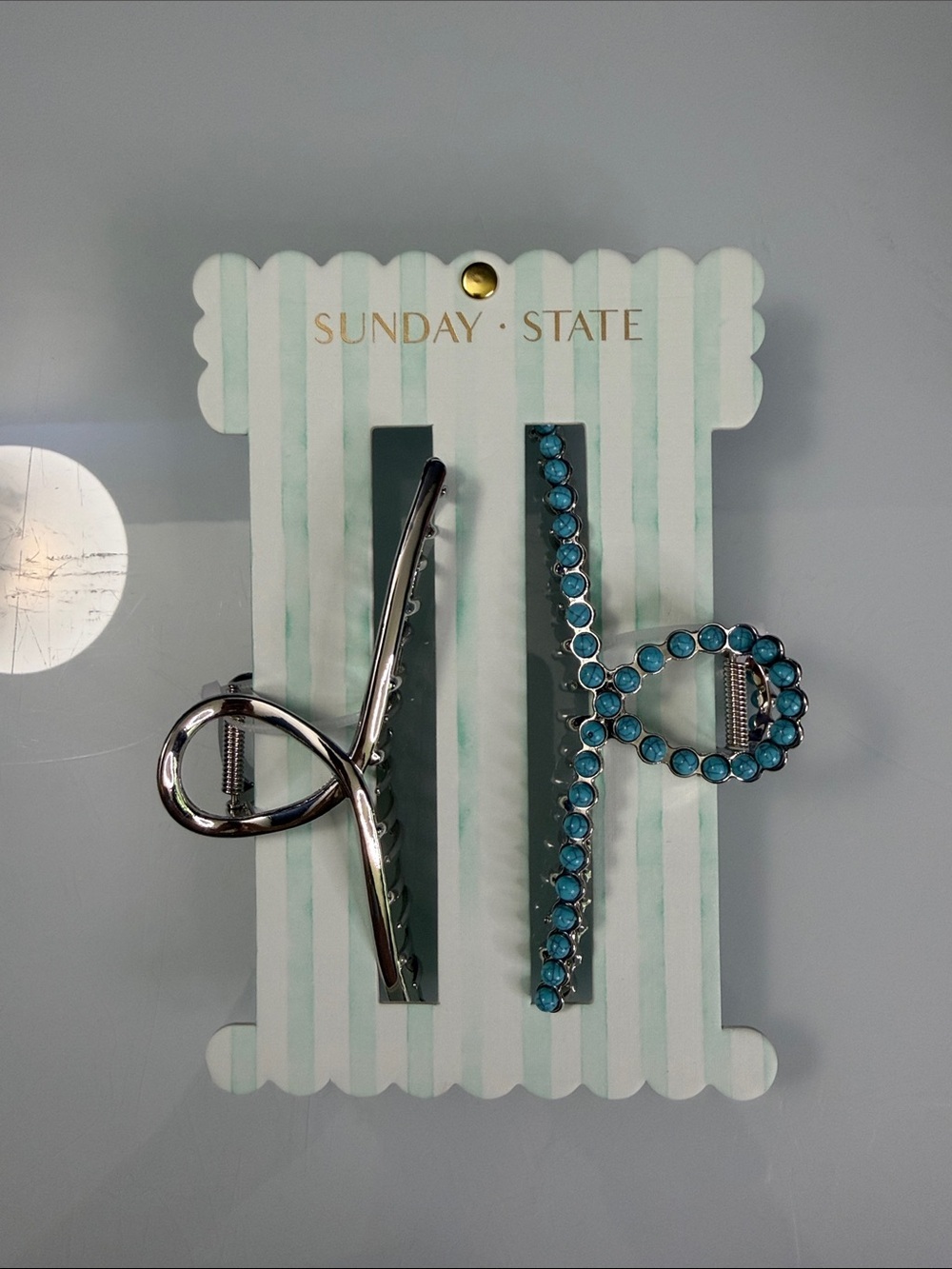 NWT Sunday State Hair Clip Set